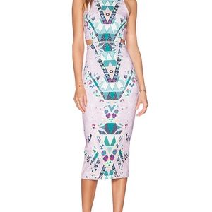 Mara Hoffman cut out midi dress in Maristar lilac